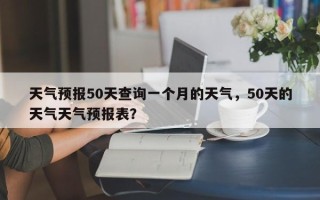 天气预报50天查询一个月的天气，50天的天气天气预报表？