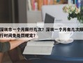 深圳市一个月限行几次？深圳一个月有几次限行时间免处罚规定？