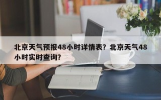 北京天气预报48小时详情表？北京天气48小时实时查询？