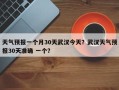 天气预报一个月30天武汉今天？武汉天气预报30天准确 一个？