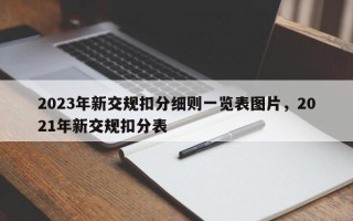 2023年新交规扣分细则一览表图片，2021年新交规扣分表