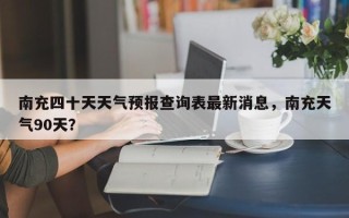 南充四十天天气预报查询表最新消息，南充天气90天？