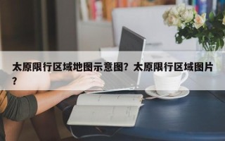 太原限行区域地图示意图？太原限行区域图片？