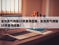 无为天气预报15天查询百度，无为天气预报15天查询结果！