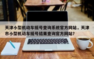 天津小型机动车摇号查询系统官方网站，天津市小型机动车摇号结果查询官方网站？