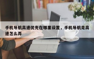 手机导航高速优先在哪里设置，手机导航走高速怎么弄