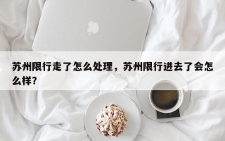 苏州限行走了怎么处理，苏州限行进去了会怎么样？