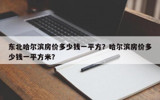 东北哈尔滨房价多少钱一平方？哈尔滨房价多少钱一平方米？