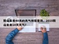 鞍山未来40天的天气预报查询，2018鞍山未来10天天气？