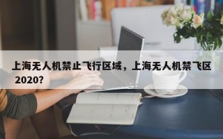 上海无人机禁止飞行区域，上海无人机禁飞区 2020？