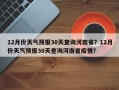 12月份天气预报30天查询河南省？12月份天气预报30天查询河南省疫情？