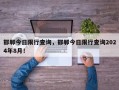 邯郸今日限行查询，邯郸今日限行查询2024年8月！