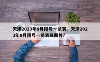 天津2023年8月限号一览表，天津2023年8月限号一览表及图片？